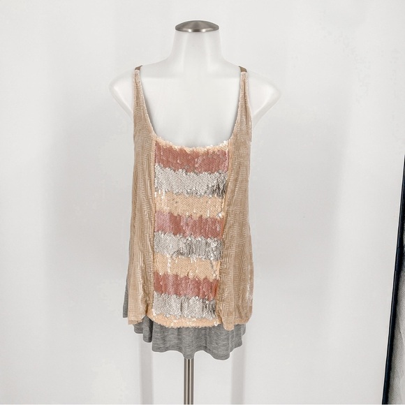 Anthropologie Tops - TINY Sequin Tank Top
